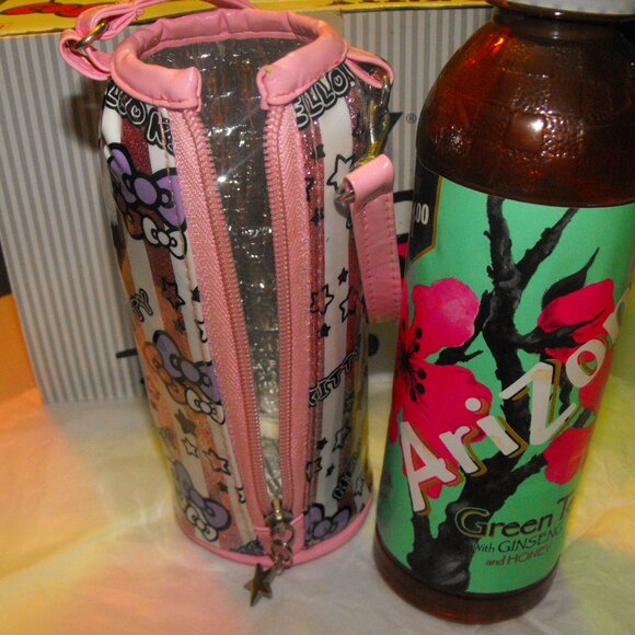 Beverage Bottle Cooler Hello Kitty with Strap - Picture 1 of 13